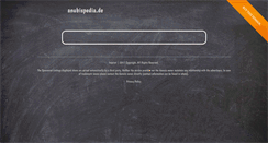 Desktop Screenshot of anubispedia.de